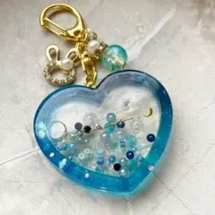 ハートシェイカー　ハンドメイド　レジン　宇宙