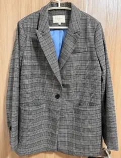 チェック柄 テーラードジャケット