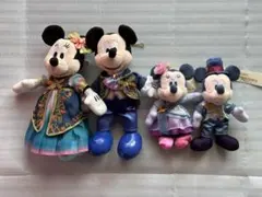 ミッキー ミニー ぬいぐるみバッジ 4体セット