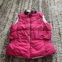 ラルフローレン　リバーシブル ダウンベスト 100cm~ ピンク/ホワイト
