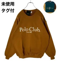 未使用タグ付き90sPolo Clubポロクラブでかロゴスウェットゆったりサイズのサムネイル