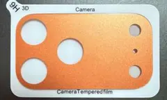 iPhone17Promax カメラカバー オレンジ カメラレンズカバー