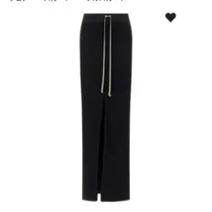 週末値下げRick Owens DRKSHDW ブラック マキシスカート