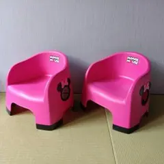 ミニーマウス ピンク ベビーチェア 2脚セット