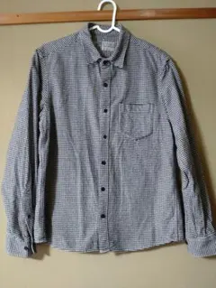 メンズ　無印良品　チェック柄コットンネルシャツ Sサイズ