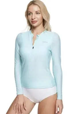 レディースラッシュガード パット付き 水着 サイズ34 L