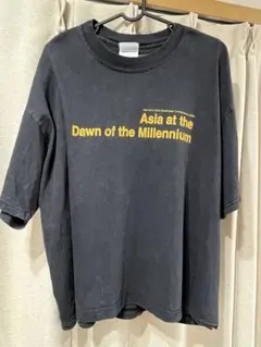 【古着】墨黒(スミクロ)グッドデザインTシャツ