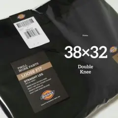 38×32【新品・未使用】ディッキーズ　ダブルニー　85283　・BLACK・
