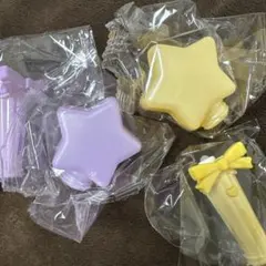アイドルペンライトプリンセススター　パープル、イエローセット　星
