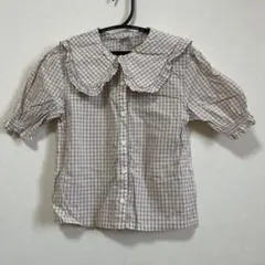 200円OFFしました♡petit main 半袖ブラウス 120サイズ