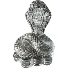 ヘビ招福運ガラス細工クリスタル 金運アップ 幸運運気風水インテリア 迎春飾り