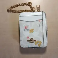 COACH 花柄パスケース・定期入れ