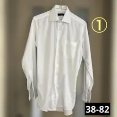 DIFFERENCE ワイシャツ ホワイト38-82 M〜L 形態安定 ①