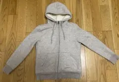 【美品】UNIQLO ボアスウェットフルジップパーカ 241-418238