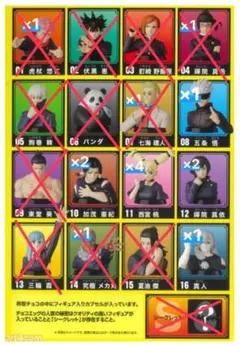 フルタ・チョコエッグフィギュア／呪術廻戦（4個セット）
