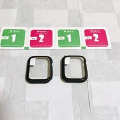 コンパチブル Apple Watch ケース Series 7 ブラック　2個