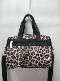 レスポートサック　ショルダーバック　ヒョウ柄　2WAY