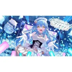 ホロライブ 雪花ラミィ ツインテール スリーブ プレイマット 白詰草 ホロライブ 雪花ラミィ ツインテール スリーブ プレイマット 白詰草