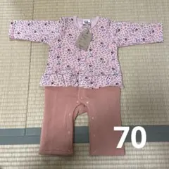 ベビー　裏起毛ロンパース　新品未使用　70センチ
