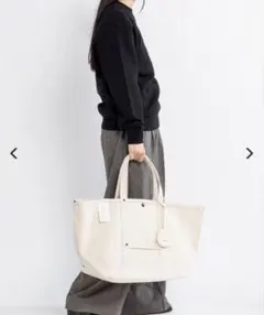 HYKE CANVAS TOTE BAG LARGE新品