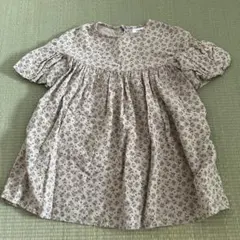 riziere 花柄 半袖 ワンピース　ベージュのサムネイル