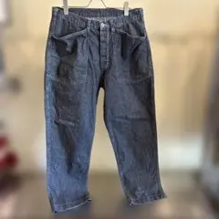 極美品 Drawer WINTER1 ブラックデニムタックパンツ 40 - メルカリ