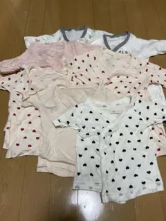 新生児肌着 7枚セット 50-60cm 短肌着 コンビ肌着