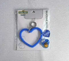 セサミストリート　スマホ　シリコンリング　ハート　クッキーモンスター