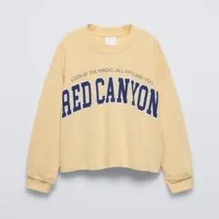 【140】 ザラキッズ カレッジTシャツ イエロー