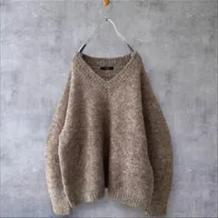 ●美品◆アーバンリサーチロッソ◆ Vネックカーブスリーブニット