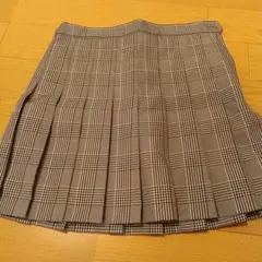 WEGO グレー チェック プリーツスカート