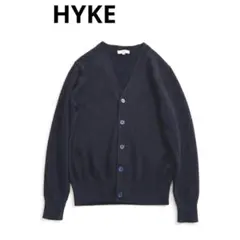 HYKE ハイク　コットン　カーディガン　ネイビーのサムネイル