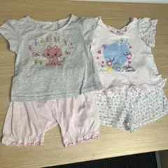 夏用パジャマ 80cm 4着セット