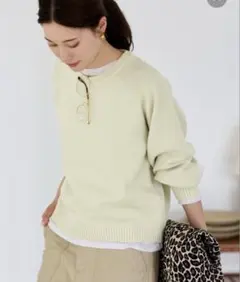 たかちゃん　アメリカーナ ワッフルロングスリーブTシャツ ベージュ たかちゃん様専用 アメリカーナ ワッフルロングスリーブTシャツ
