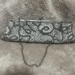 MICHEL KLEIN シルバー パーティーバック　シルバー