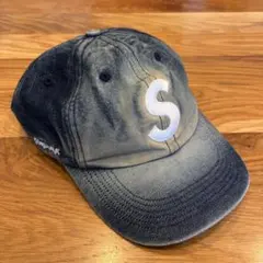 美品　25ss SUPREME CORDURAデニムキャップ　Sロゴ