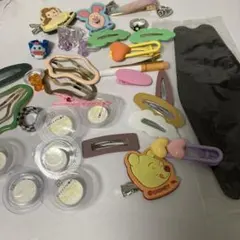 ディズニーヘアクリップセット Y2K風 指輪 おまけ黒マスクつき 韓国風