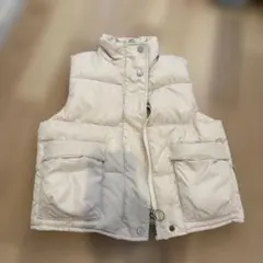 ベージュ ダウンベスト 100cm~
