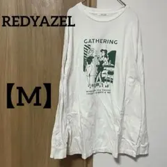 REDYAZEL 【M】長袖プリントTシャツ ホワイト