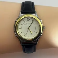 mila schon クォーツ腕時計 シルバー/ゴールド 稼働品 058