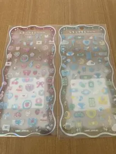 【正規品】しろっぷるんシール　ぷっくり立体　2枚