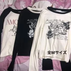 地雷系グランジトップス3セット