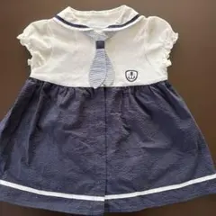 bébé réduction セーラー襟ワンピース