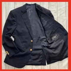 美品 バーバリーロンドン カシミヤ混 金ボタン テーラードジャケット M 紺ブレ カシミヤ混 バーバリーロンドン 紺ブレ 金ボタン テーラードジャケット
