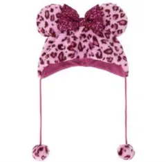 【新品未使用タグ付き】ディズニー ファンキャップ ヒョウ柄 ピンク