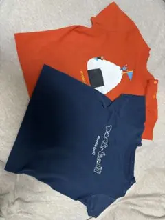 mont-bell Tシャツセット オレンジ ネイビー