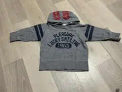 グレー フード付き トレーナー パーカー