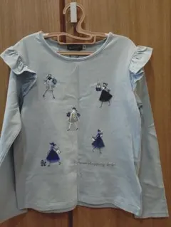 BeBe ベア天竺パリジェンヌTシャツ 130cm