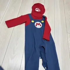 マリオロンパース 90センチ　帽子付き