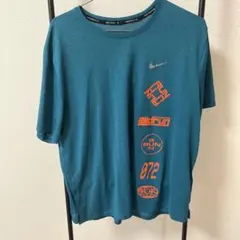 Nike ランニング Tシャツ 青